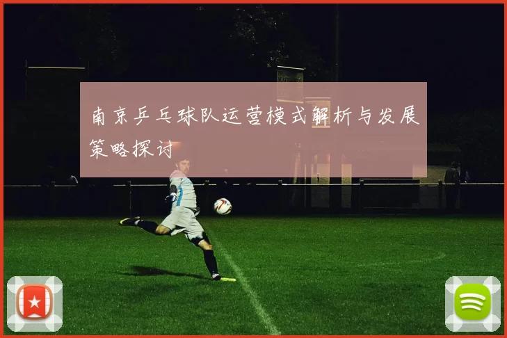 南京乒乓球队运营模式解析与发展策略探讨