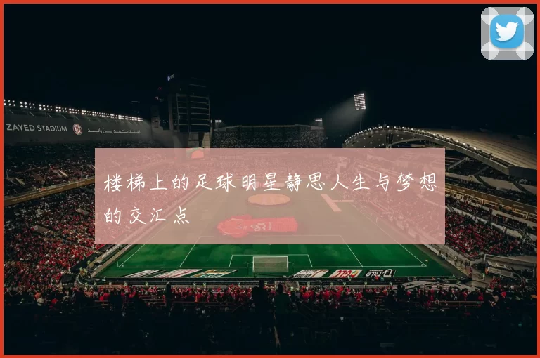 楼梯上的足球明星静思人生与梦想的交汇点